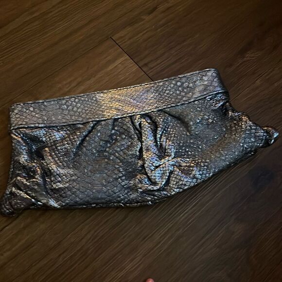 Lauren Merkin Clutch Bag - Beautiful with Dust Bag Metallic Clutch - Picture 2 of 7